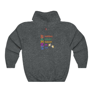 Banks Adult Male Heavy Blend™ Hooded Sweatshirt in Black, Charcoal, Forest Green, Dark Heather, Maroon, Navy, Purple, Sport Grey, White