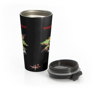 Heat Red Stainless Steel 15oz Travel Mug