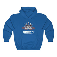 Load image into Gallery viewer, Crown Adult Female Heavy Blend™ Hooded Sweatshirt in Red, Gold, Light Pink, Dark Chocolate, Forest Green, Military Green, Carolina Blue, Heliconia, Irish Green, Maroon, Purple, Royal, Spot Grey, Black, Orange
