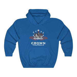 Crown Adult Female Heavy Blend™ Hooded Sweatshirt in Red, Gold, Light Pink, Dark Chocolate, Forest Green, Military Green, Carolina Blue, Heliconia, Irish Green, Maroon, Purple, Royal, Spot Grey, Black, Orange