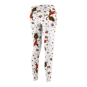 Choca Chocolate Baby Girl Adult Female Casual Leggings with White Background