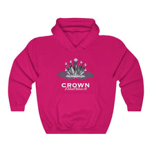 Load image into Gallery viewer, Crown Adult Female Heavy Blend™ Hooded Sweatshirt in Red, Gold, Light Pink, Dark Chocolate, Forest Green, Military Green, Carolina Blue, Heliconia, Irish Green, Maroon, Purple, Royal, Spot Grey, Black, Orange
