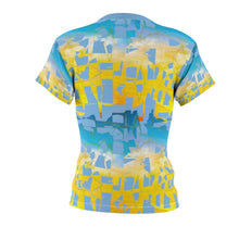 Load image into Gallery viewer, Bliss Yellow/Blue Adult Female Tee
