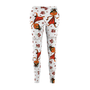 Chocolate Baby Girl Adult Female Casual Leggings with White Background