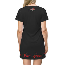 Load image into Gallery viewer, Dance Red/Black Adult Female T-Shirt Dress
