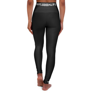 Black Adult  Female High Waisted Yoga Leggings