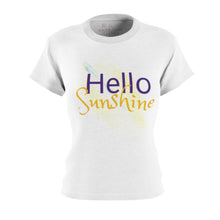 Load image into Gallery viewer, Hello Sunshine White Adult Female Tee
