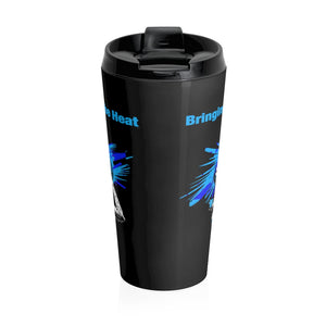 Heat Blue Stainless Steel 15oz Travel Mug