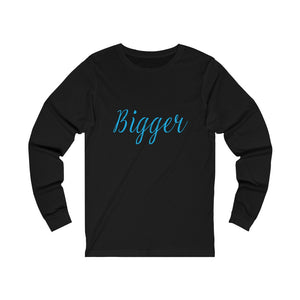 Bigger Adult Female Jersey Long Sleeve Tee in White, Black