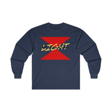 Load image into Gallery viewer, Black Light Adult  Male Ultra Cotton Long Sleeve Tee in White, Navy, Royal
