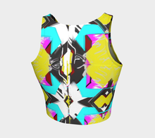 Load image into Gallery viewer, Maze Yellow Multi Adult Female Yoga Top
