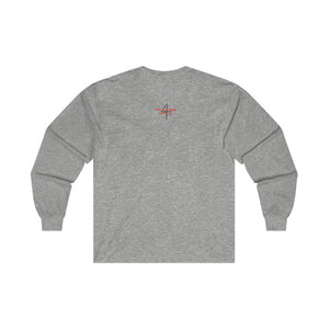 But God Adult Male Ultra Cotton Long Sleeve Tee in White, Sport Grey, Ash, Forest Green, Dark Heather