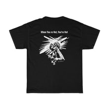 Load image into Gallery viewer, You’re Hot Black/White Adult Male Heavy Cotton Tee in 11 Colors
