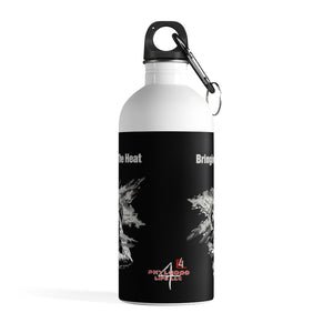 Heat Black/White Stainless Steel 14 oz Water Bottle