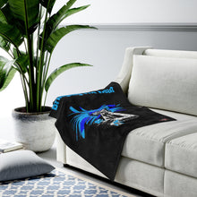 Load image into Gallery viewer, Heat Blue Bring It Velveteen Plush Blanket in 30”x40”, 50”x60”, 60”x80”
