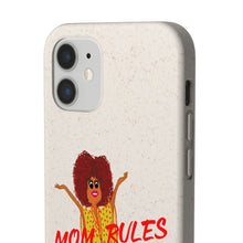 Load image into Gallery viewer, Red Mom Rules Biodegradable Phone Case (5 - iPhone sizes and 3 - Samsung sizes)

