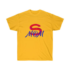 Red Super Mom Adult Female Ultra Cotton Tee