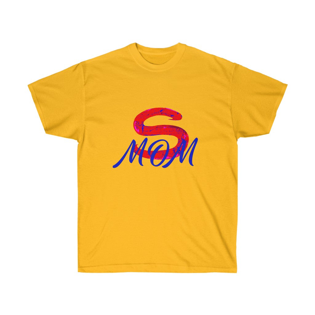 Red Super Mom Adult Female Ultra Cotton Tee
