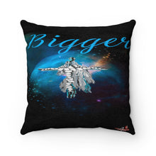 Load image into Gallery viewer, Bigger Blue Faux Suede Square Pillow in 20”x20”, 14”x14”, 16”x16”, 18”x18”
