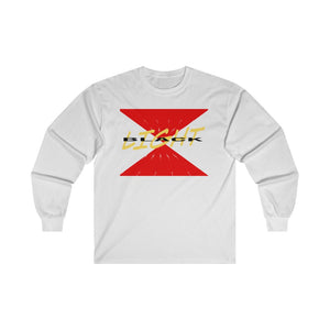 Black Light Adult  Male Ultra Cotton Long Sleeve Tee in White, Navy, Royal