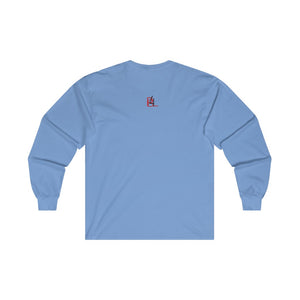 Black So Proud Adult Female Ultra Cotton Long Sleeve Tee in White, Gold, Irish Green, Carolina Blue, Light Pink, Red