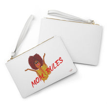 Load image into Gallery viewer, Red Mom Rules Clutch Bag

