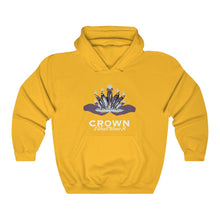Load image into Gallery viewer, Crown Adult Female Heavy Blend™ Hooded Sweatshirt in Red, Gold, Light Pink, Dark Chocolate, Forest Green, Military Green, Carolina Blue, Heliconia, Irish Green, Maroon, Purple, Royal, Spot Grey, Black, Orange
