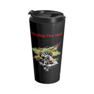 Heat Red Stainless Steel 15oz Travel Mug