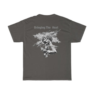 Heat Grey/White Adult Male Heavy Cotton Tee in 11 Colors