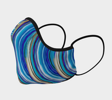 Load image into Gallery viewer, Blue Ripple Male, Female Face Mask in Adult, Youth
