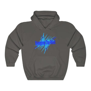 Heat Blue Adult Male Heavy Blend™ Hooded Sweatshirt in Black, Charcoal, Dark Heather, Navy, Purple, Royal