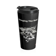 Load image into Gallery viewer, Heat Black/White Stainless Steel 15oz Travel Mug
