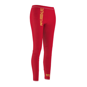 Red Phylgood4life Adult Female Casual Leggings