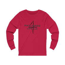 Load image into Gallery viewer, Phylgood Green Adult Female Jersey Long Sleeve Tee in White, Red, Cardinal, Athletic Heather
