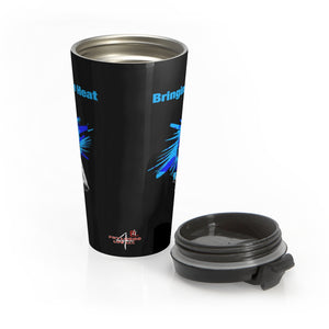 Heat Blue Stainless Steel 15oz Travel Mug