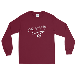 Got You Adult Male Long Sleeve Shirt in White, Sand, Light Blue, Sport Grey, Royal, Red, Maroon, Navy, Black