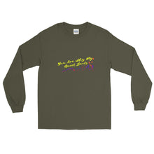 Load image into Gallery viewer, Heart Beats Adult Male  Long Sleeve Shirt in Black, Navy, Maroon, Red, Royal, Military Green, Indigo Blue, Sport Grey, Light Blue, Sand, White
