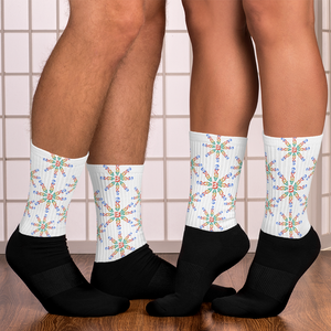 Flake White Multi Adult Male Socks