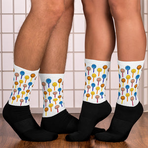 Flavor White Multi Adult Male Socks